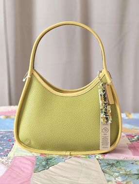 *NWT* COACHTOPIA Ergo Bag In Coachtopia Leather Lime Green/Sunflower